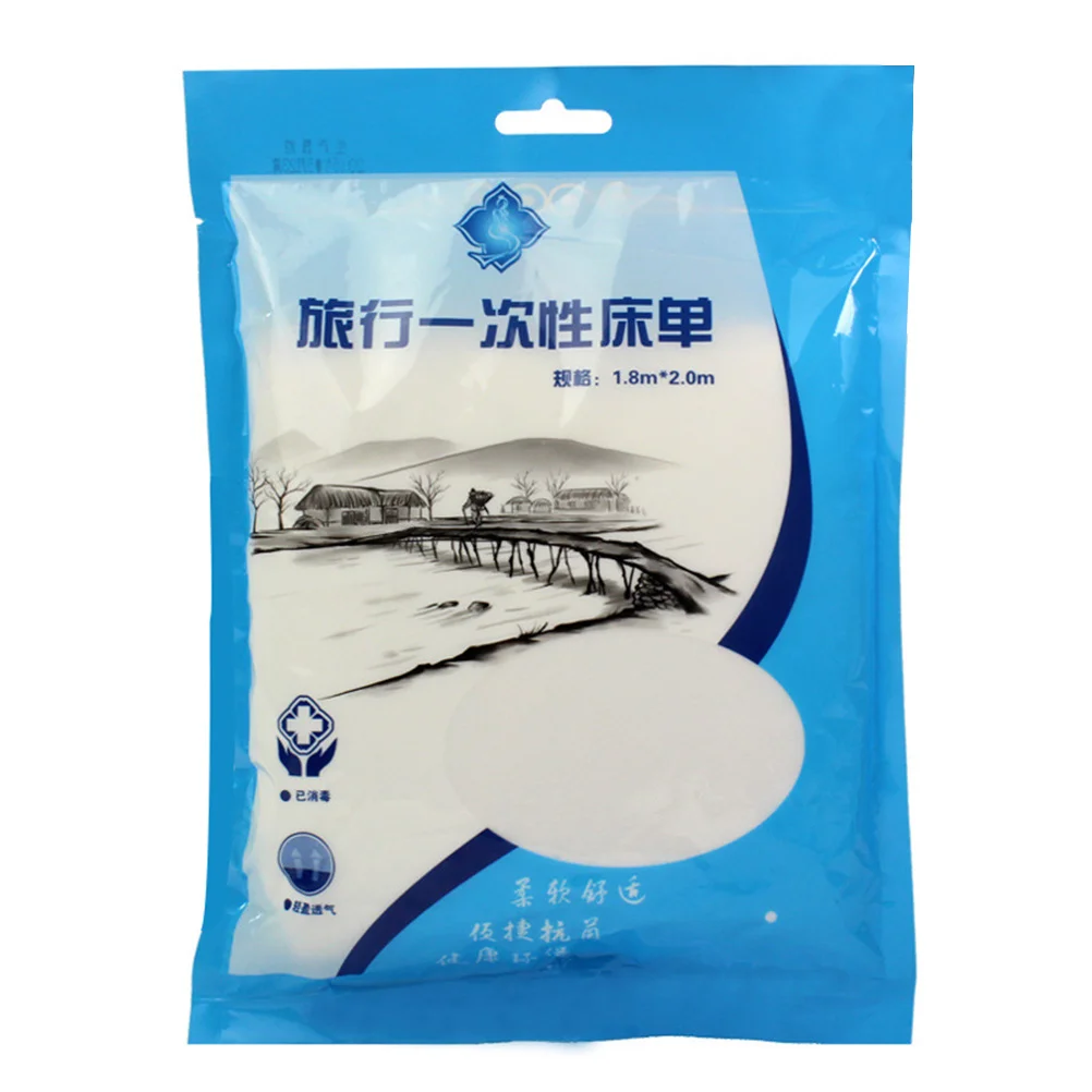 

2Pcs Disposable Bed Sheet Non-Woven Fabric Long Size Portable Travel Bed Cover Pad for Beauty Salon Spa Massage Hotel Use