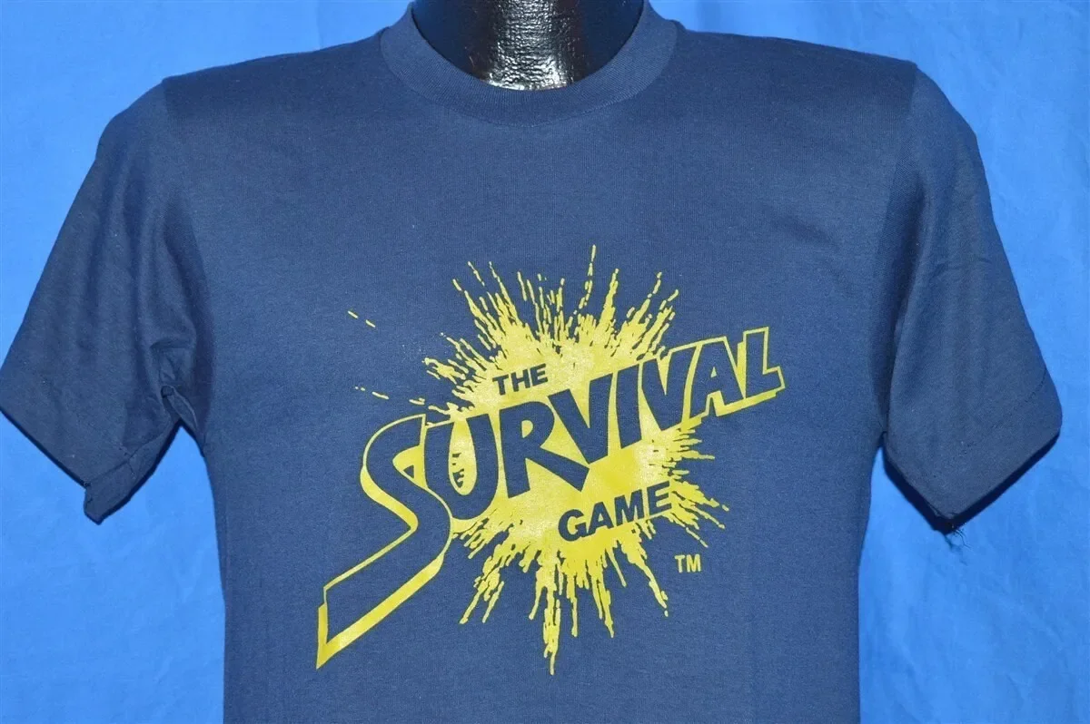 80s The Survival Game Paintball Splatter Paint T Shirt Small