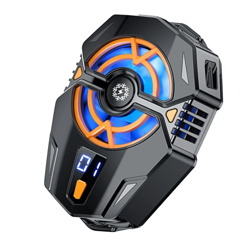 Smartphone-Kühlkörper mit Echtzeit-Temperaturanzeige für