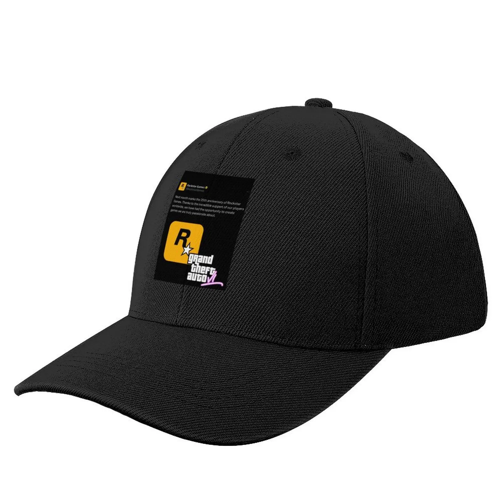 Grand Theft Auto GTA 6 official announcement tweet Baseball Cap Sunhat New Hat Hat Man Luxury Fishing cap Woman Men's