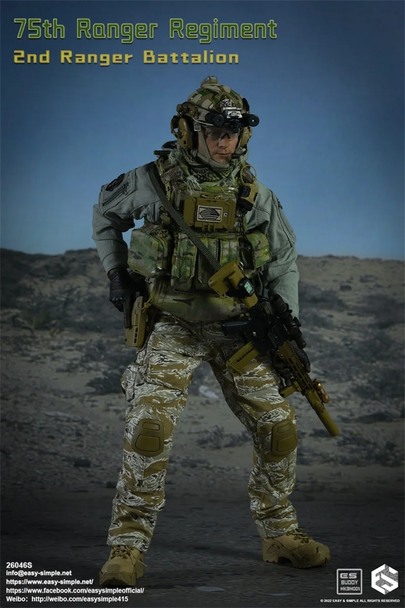 1/6 Easy&Simple ES 26046S 75th Ranger Regiment 2nd Ranger Battalion Full Set Moveable Action Figures For Fans Collect