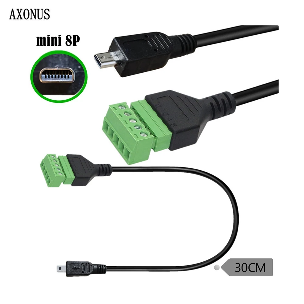 Solderless Digital Camera Mini8p Revolution Green Terminal, Screw In And Plug Out Connector, Data Charging Cable