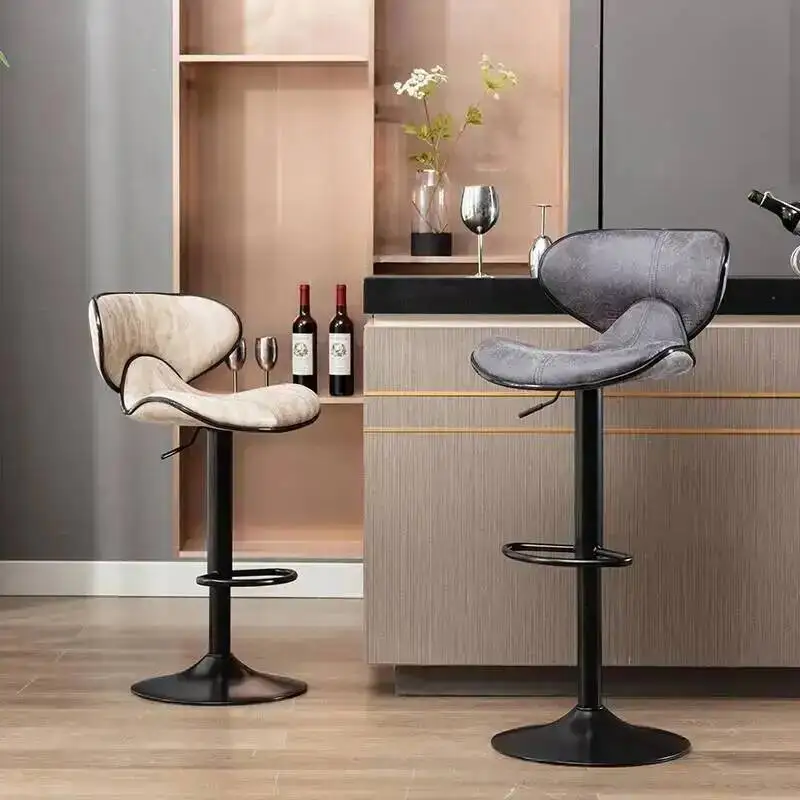 

Обеденный скандинавский высокий кухонный барный стул, эргономичный вращающийся стул, вращающийся стул для ресторана, современный дизайн, промышленная мебель