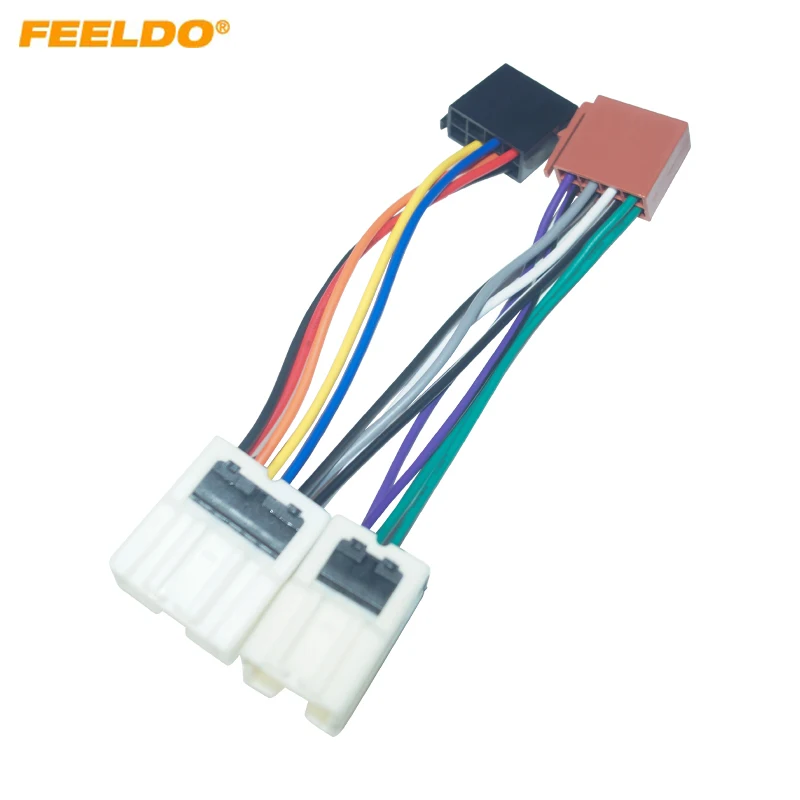 5Pcs Car Stereo Conversion Plug Wire Adapter For Nissan ISO CD Radio Wiring Harness Original Head Units Cable