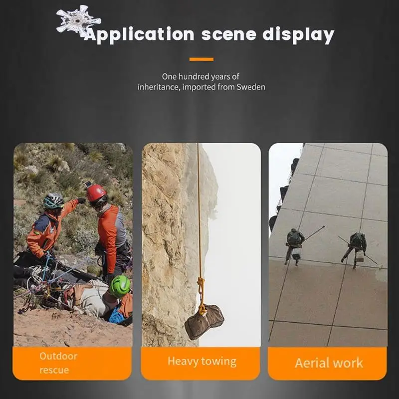 

Camnal Climbing Pulley Professional Rock Climb Accessory Firm Load-Bearing Ascender Lifter Equipment For Outdoor Sport Rescue