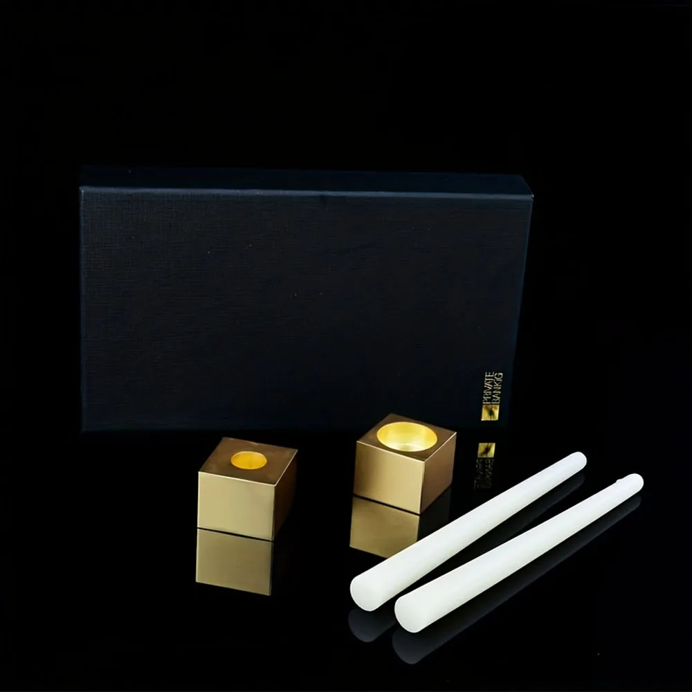 Gold-Plated Candlestick Holders 4Pcs Set for Shabbat, Wedding, Christmas, Party – Versatile Home Decoration for Taper/Pillar Can