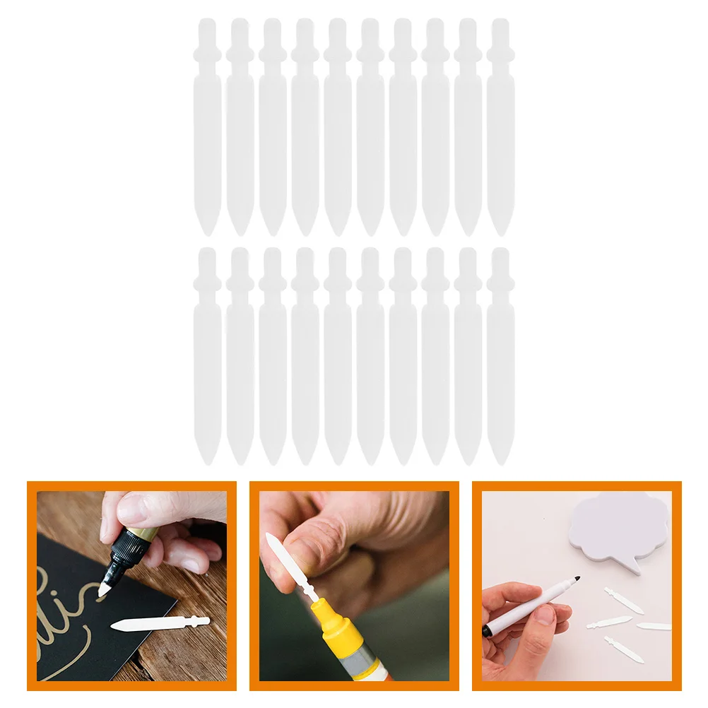 

25 Pcs Replacement Pen Nib Paint Marker Tips Replacements Nibs Stylus Nylon Refill