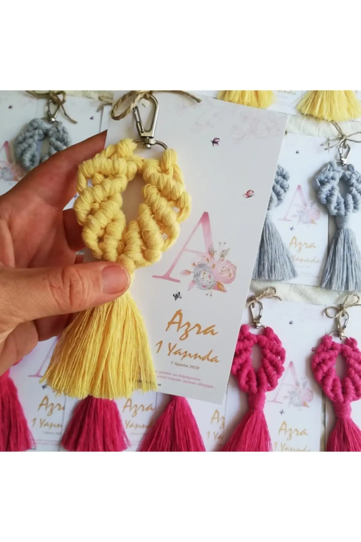 Macrame Keychain 50 PCs Card All Special Günleriniz With You As For Wedding Engagement And Birthdays Gift