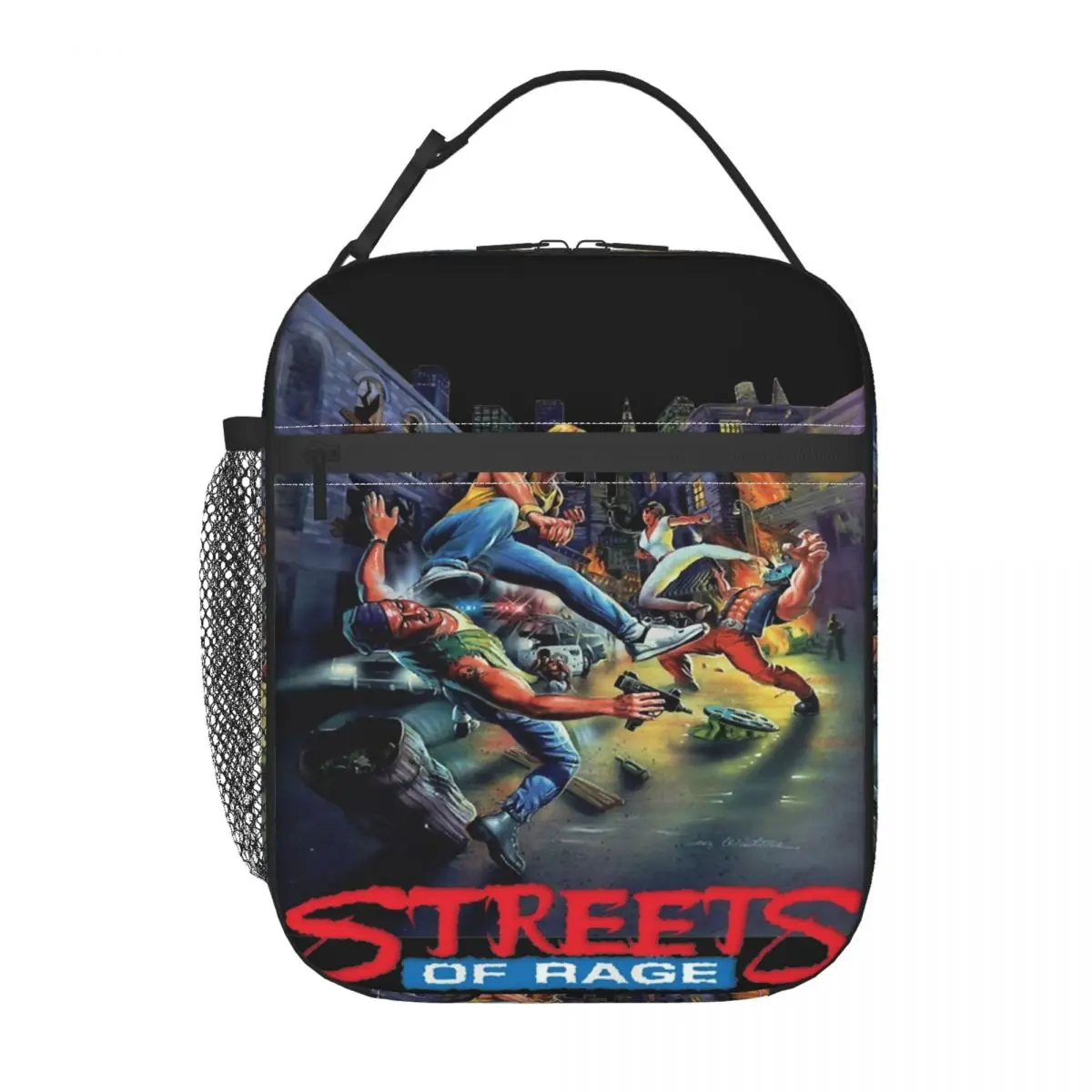 Streets Of Rage Fighting Game Insulated Lunch Bags Food Bag Portable Thermal Cooler Lunch Boxes For Picnic