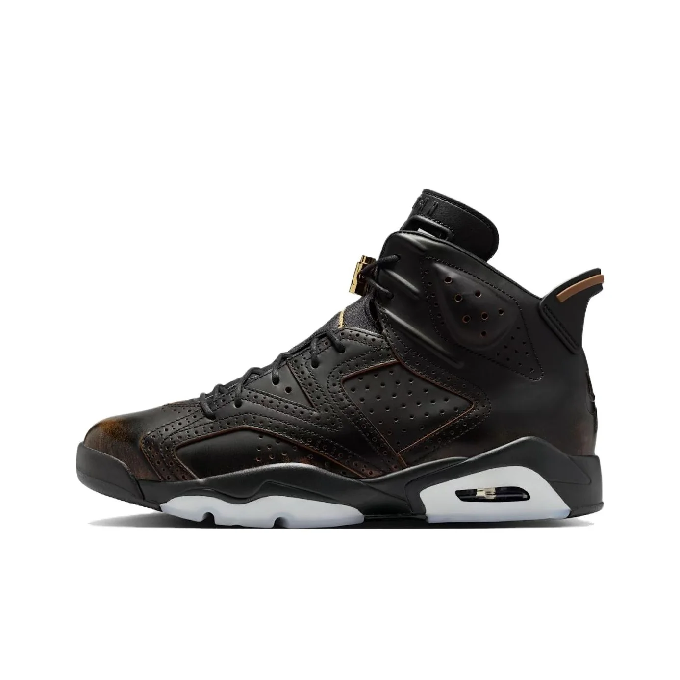 POIZON Jordan Air Jordan 6 Xuan Wu Xuanwu Rebound Chaussures de basket-ball vintage pour hommes Noir IR7572-220