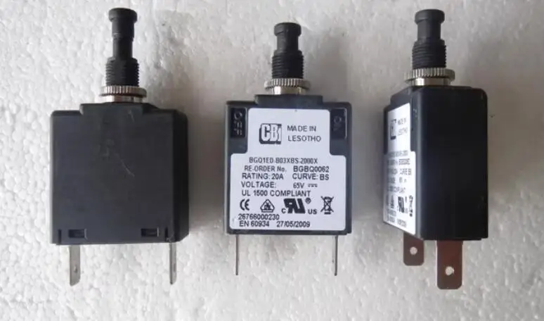 CBI BGQ1ED-B03XBS-2500X 20A 25A 65V Circuit Breaker Charger Switch with Lock