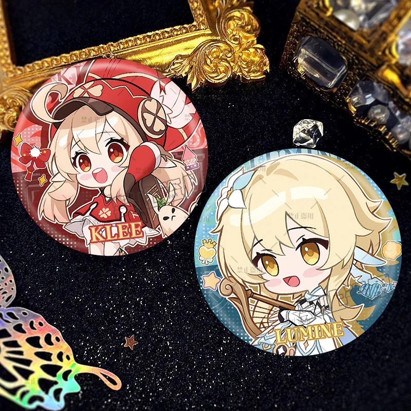 

Значок Genshin Impact Starry Sky Flash Point Ganyu/Furina/Nahida/Klee/Hu Tao/Beelzebul/Keqing, сумка, подвеска, украшение