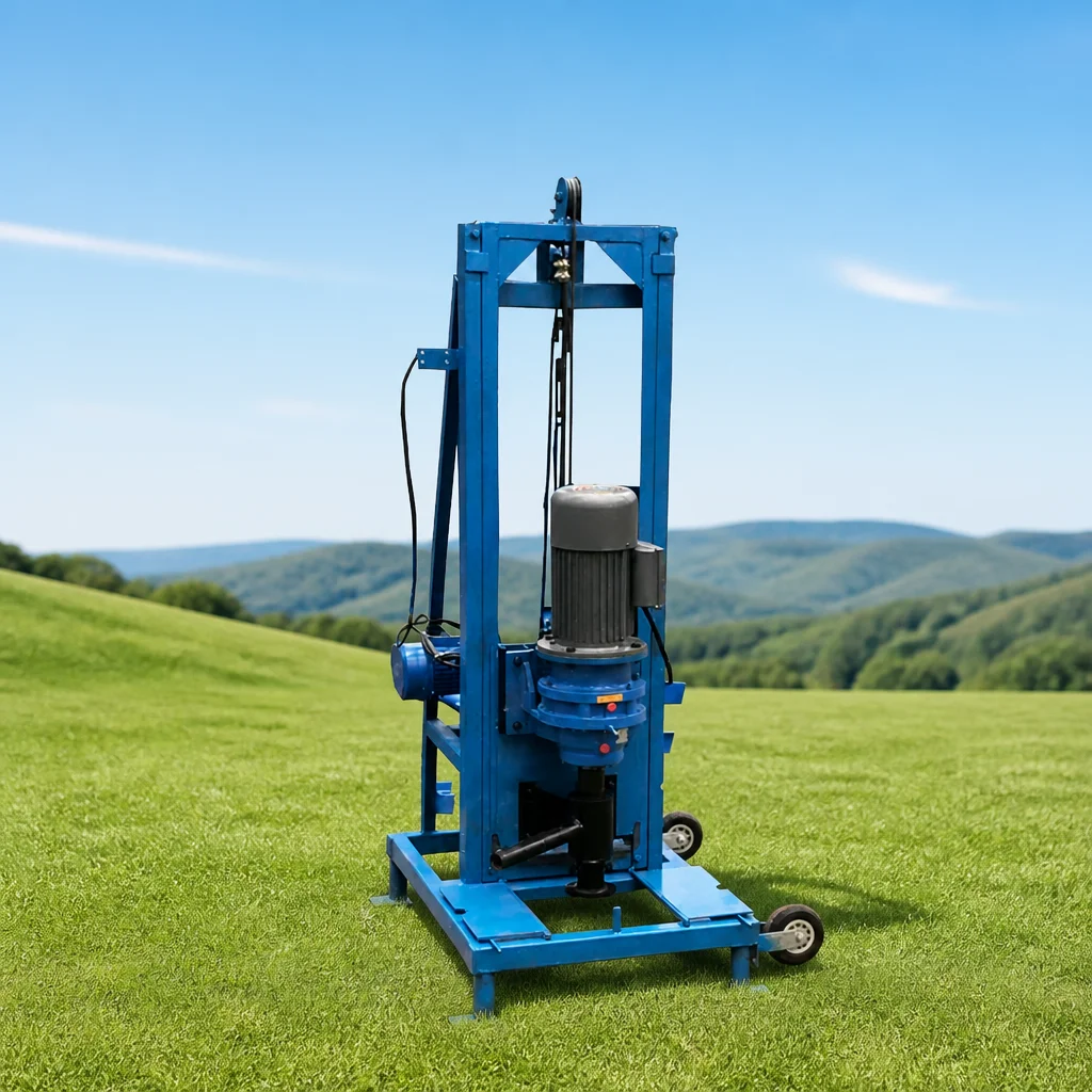 Customized Water Well Drilling Rig 100m Hydraulic Drive Energy Saving Domestic Type for Rural Drinking Water Project