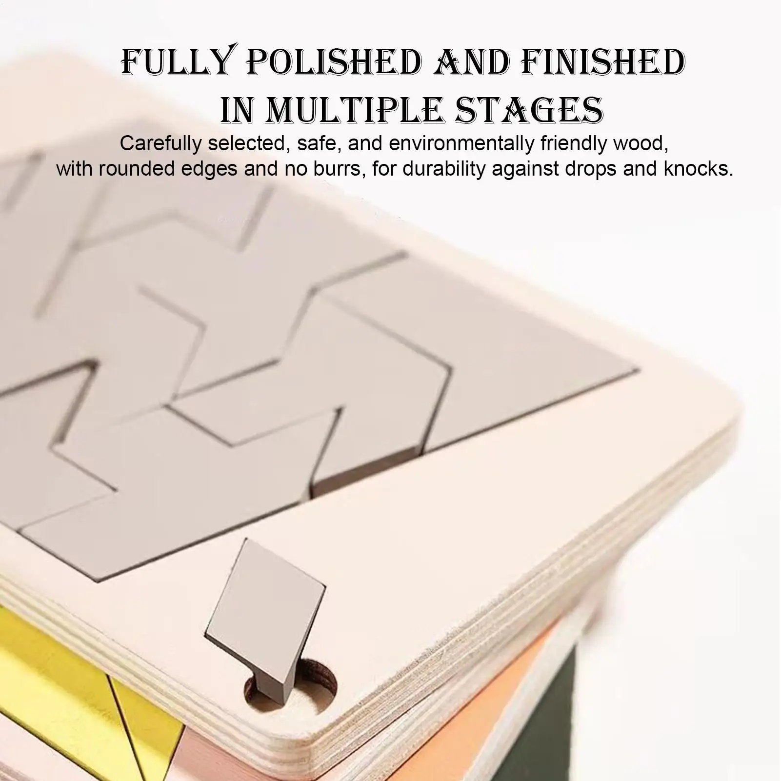 ألغاز تانجرام للأطفال ألعاب تعليمية هندسية خشبية ألعاب ترفيهية ألغاز تانجرام للسفر لمكاتب العمل العائلي للبالغين