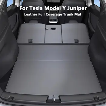 適用於特斯拉 Model Y 的 Juniper 後行李箱墊,全覆蓋後行李箱,兩側防護,座椅靠背保護墊,防污墊 6 最佳銷售 後車廂墊 - №3