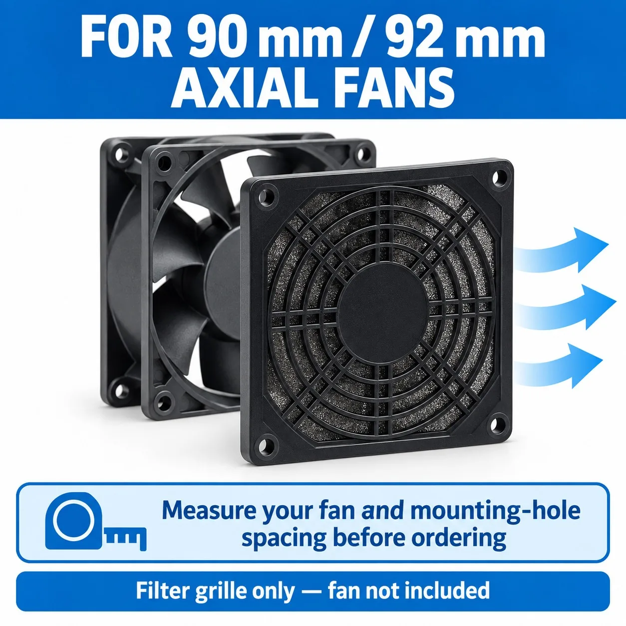 90mm Fan Filter Kit 2-Pack