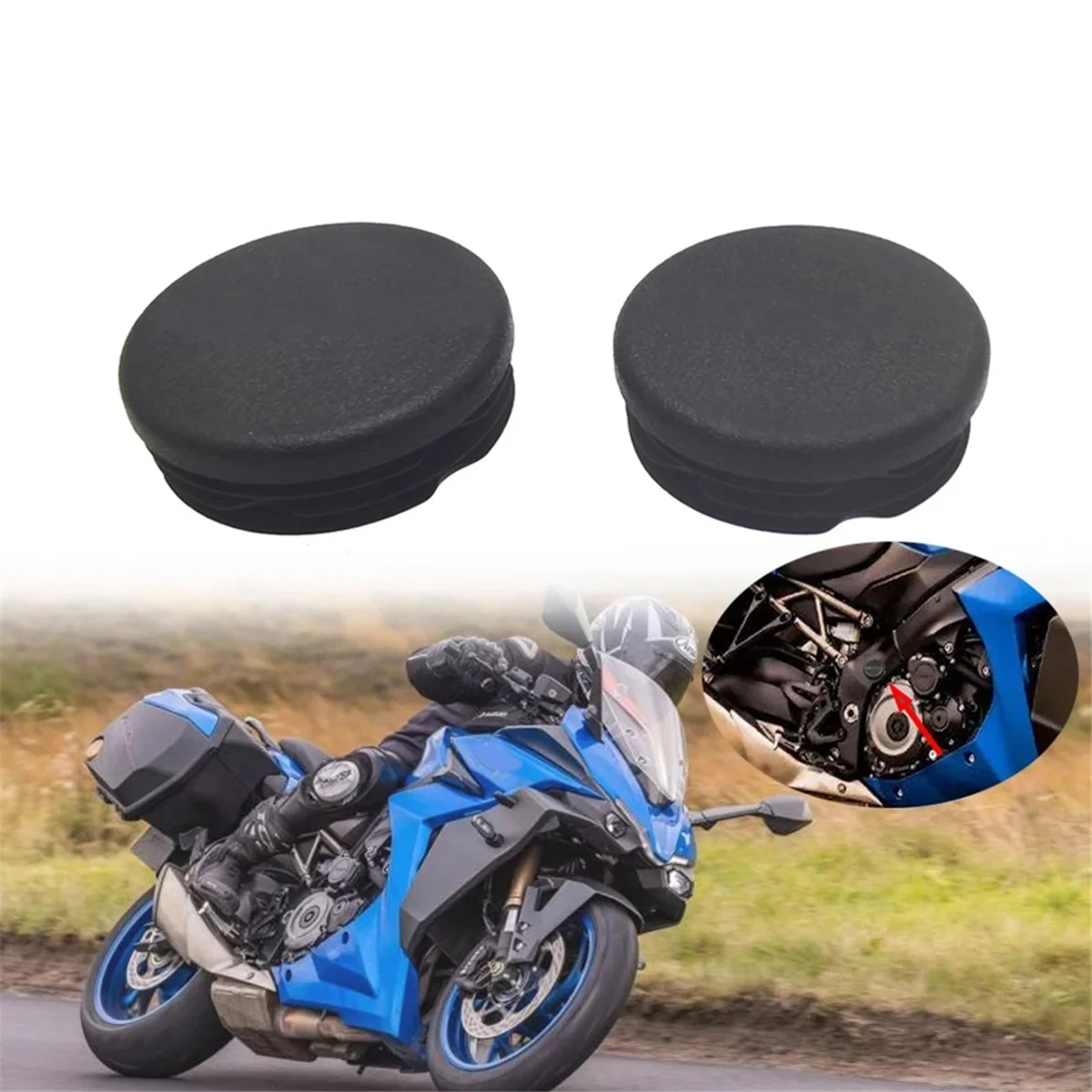 T61c_ Крышка отверстия в раме мотоцикла, заглушка, декоративная крышка рамы для Suzuki GSX-S1000F GSX-S1000 GSX-S1000GT 2015-2022