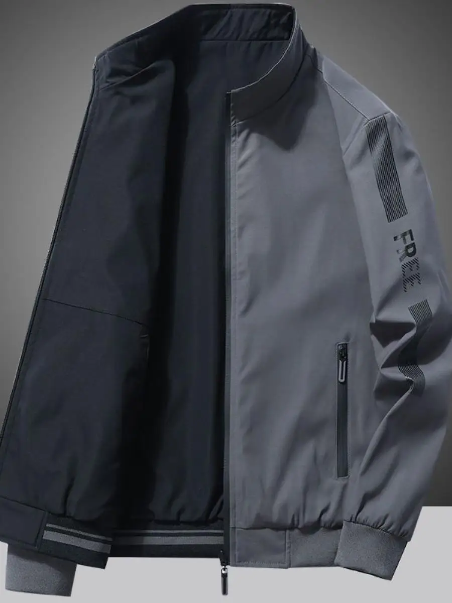 

Thiened Cotton Autumn Winter Jaet Double-Sided Wear High-End Outdoor Sports Casual Men's Jaet Breathable V-Ne Coat