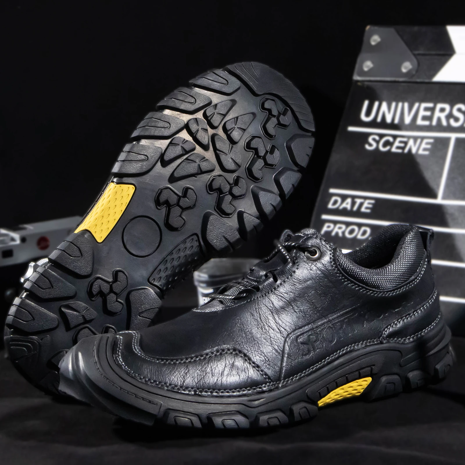 

FLYLAND повседневная мужская кожаная обувь, спортивные кроссовки для отдыха, дышащая мужская обувь для вождения