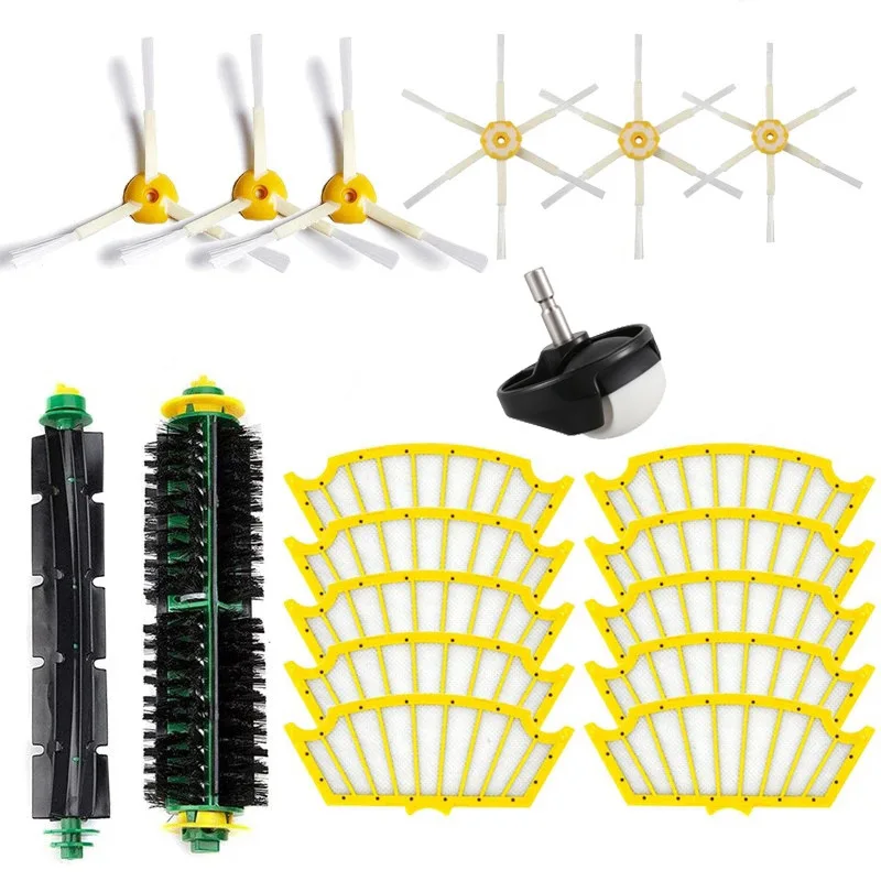 

For iRobot Roomba 500 510 520 527 528 530 532 535 540 550 560 562 570 572 580 581 585 590 Side Brush Filter Vacuum Cleaner Parts