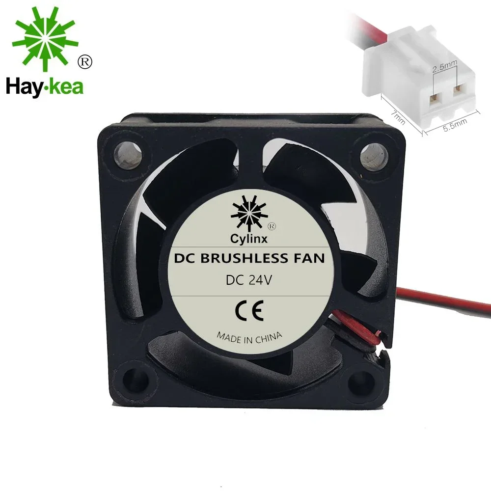 2PCS 4020 40X40X20mm fan DC 5V 12V 24V 2-Pin 5 Blade Cooler Brushless Mini Cooling Fan 4020