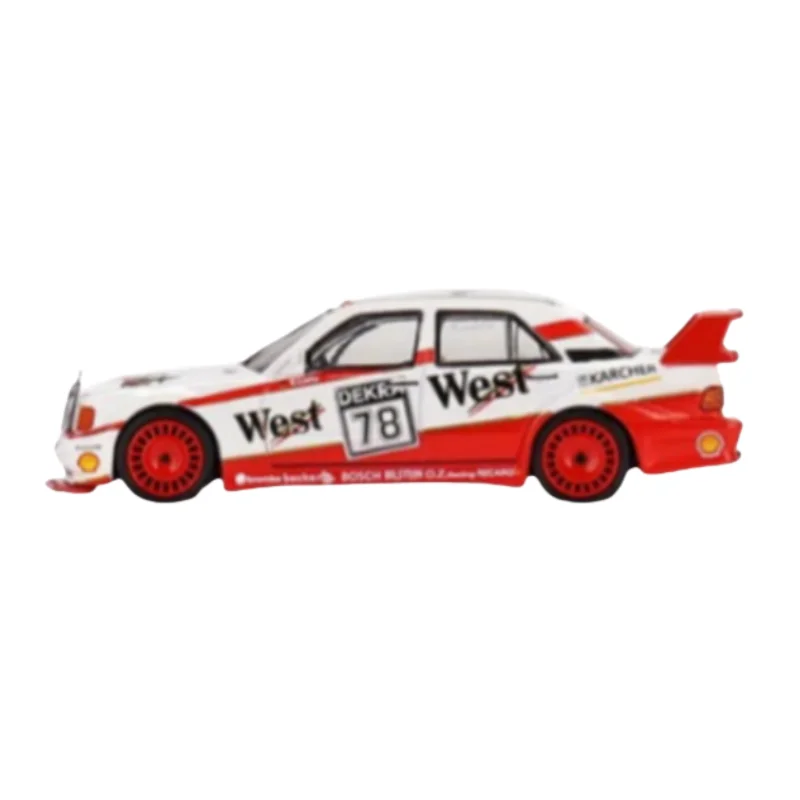 1:64 Mercedes 190E 2.5-16 2 generation EVOII DTM Diecast alloy static model Children's Collection Display piece children's gift.