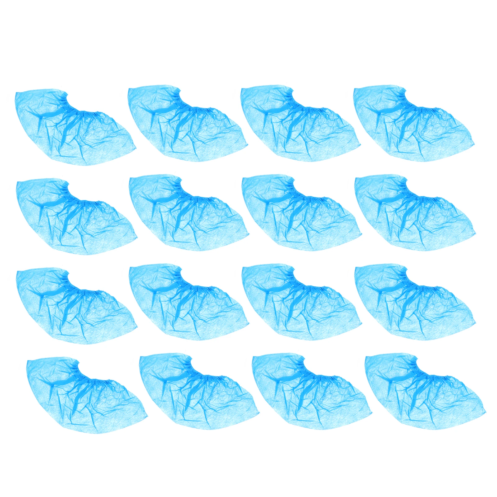 

100pcs Dustproof Shoe Covers Waterproof Wear-resistant Overshoes Thickened Nonwoven Protection Cases for Home Office
