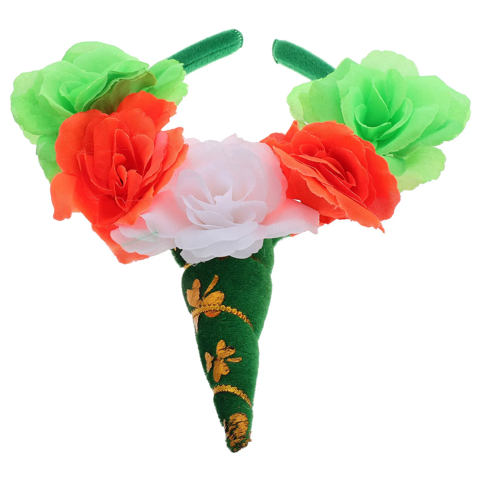 Unicorn Irish Festival Headband Floral Design Day Party Hairband Unicorn Costume Accessories Women Girls
