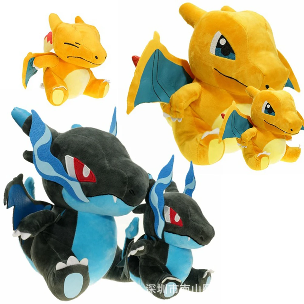 

20cm Pokemon Mega Charizard Plush Toys Mega Evolution X&Y Charizard Plush Doll Soft Stuffed Animals Doll Birthday Gift for Kids