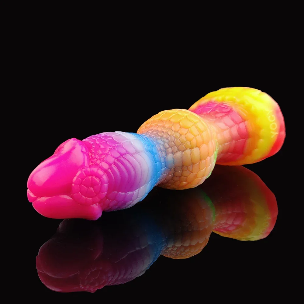 2024 YOCY Dragon Monster Dildo Luminous Anal Plug Soft Silicone Butt Masturbator With Suction Cup Beads Anal Sex Toy For Adult