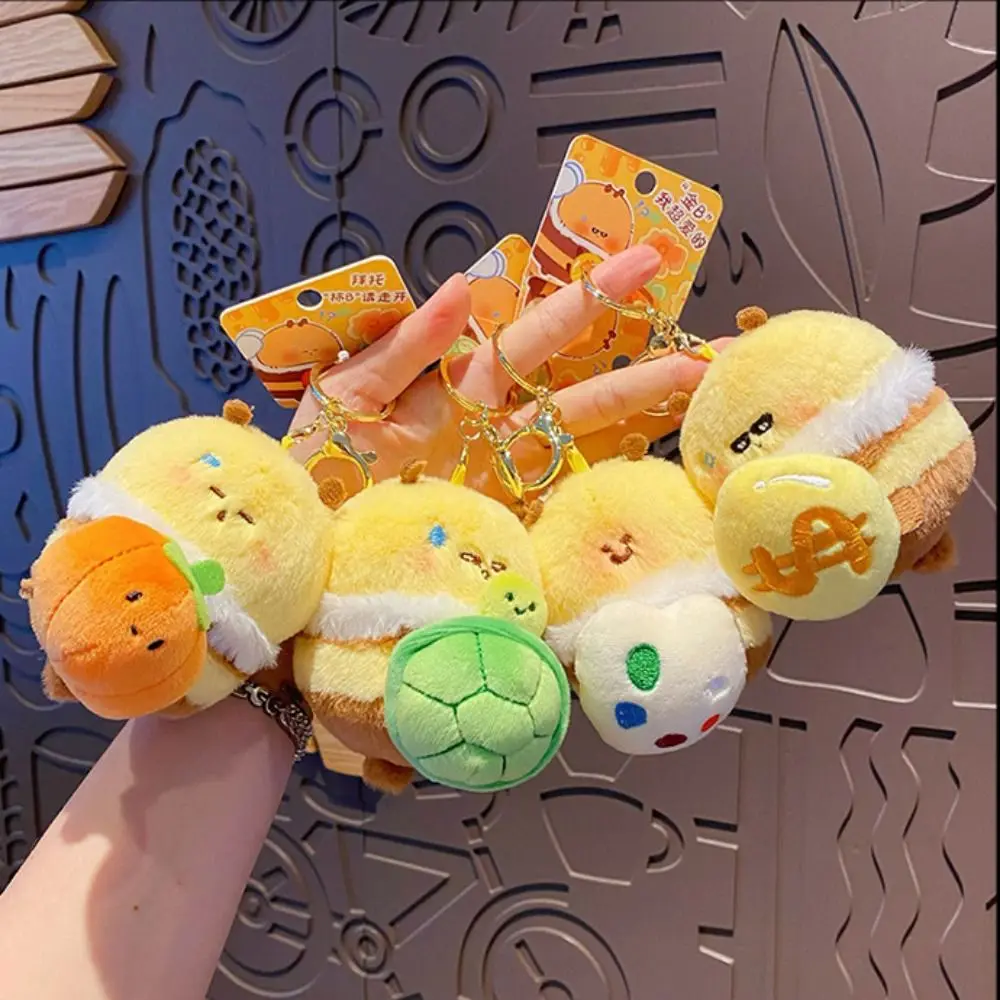 

Pullable Bee Bee Bear Plush Dolls Tortoise Persimmon Bee Doll Plush Keychain PP Cotton Cute Bee Stuffed Toys Pendant