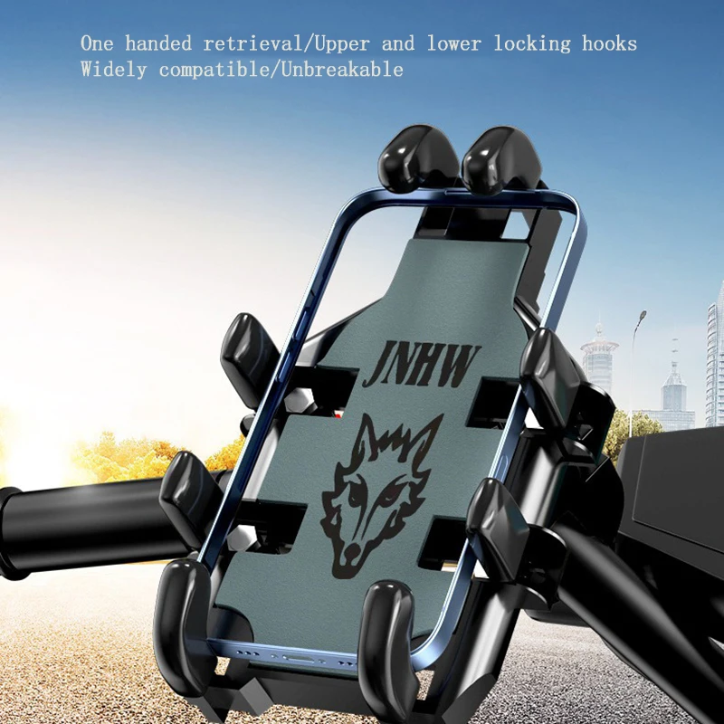 360° Rotatable Bicycle Phone Holder Rearview Mirror Cell Phone Holder Stand for Motorcycle Scooter ATV bike Cell Phone Bracket