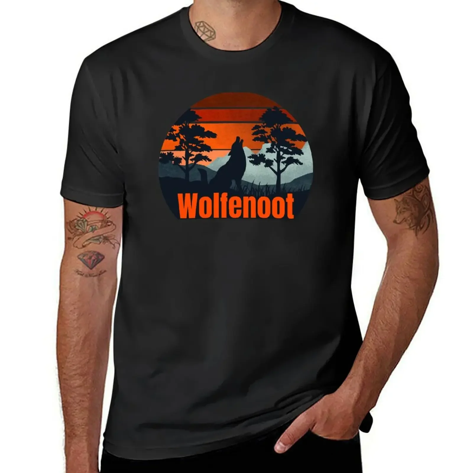 Wolfenoot Dog Puppy Wolf Holiday November 23 Parody Design T-Shirt oversized anime figures men t shirts