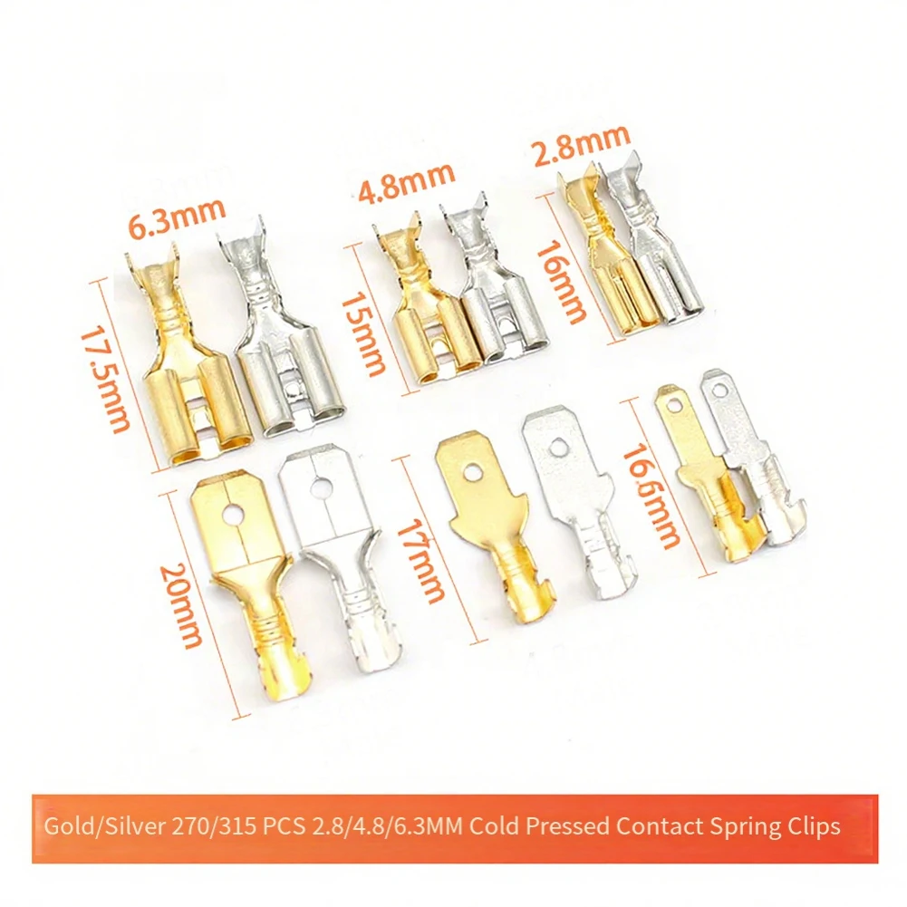 135PCS Crimp Terminal Connectors for Secure Electrical Joint Formation in Industrial Commercial and Residential Wiring Jobs