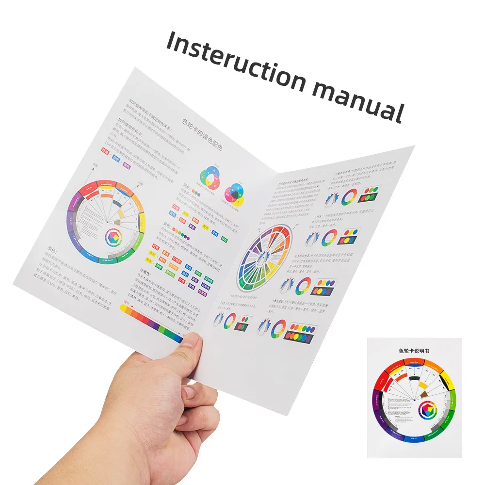 Multi Functional Color Wheel Card Tattoo Color Matching Card Pigment Color Chart Eyebrow Tattoo Tool
