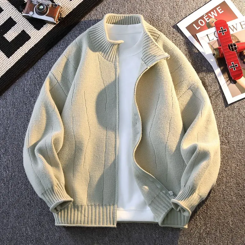 

2026 Spring/Summer New Style Fashion-able Versatile Knitted Cardigan Men's Sweater Jacket