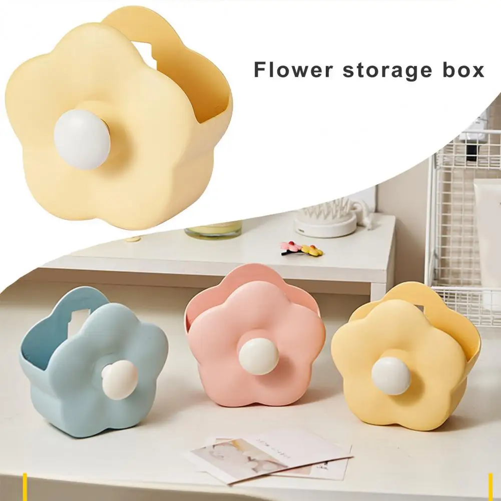 Desk Organizer Stationery Pencil Case Flower-shaped Makeup Brush Container Vibrant Color Capacity Pen Holder for Stationery