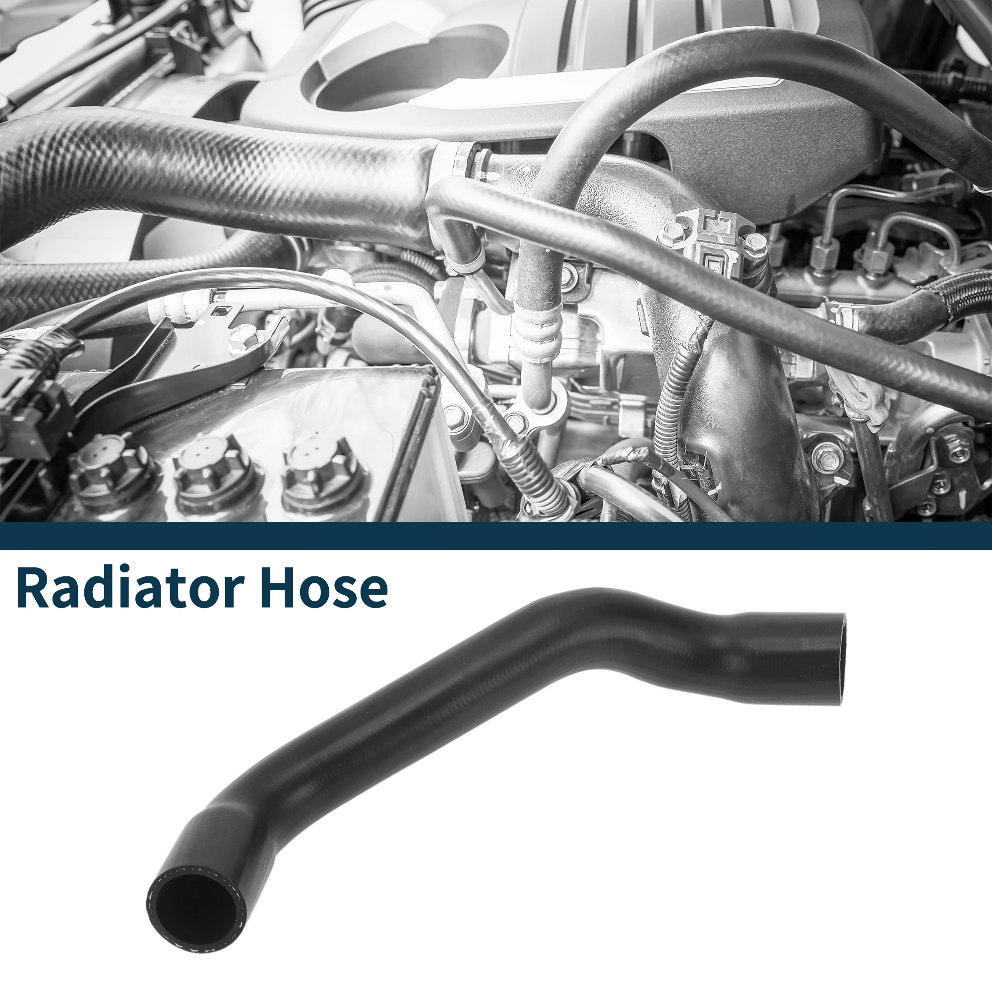 

UXCELL Шланг радиатора Верхняя водопроводная труба для Volvo XC90 2003-2006 No 31319444 Резина Черная