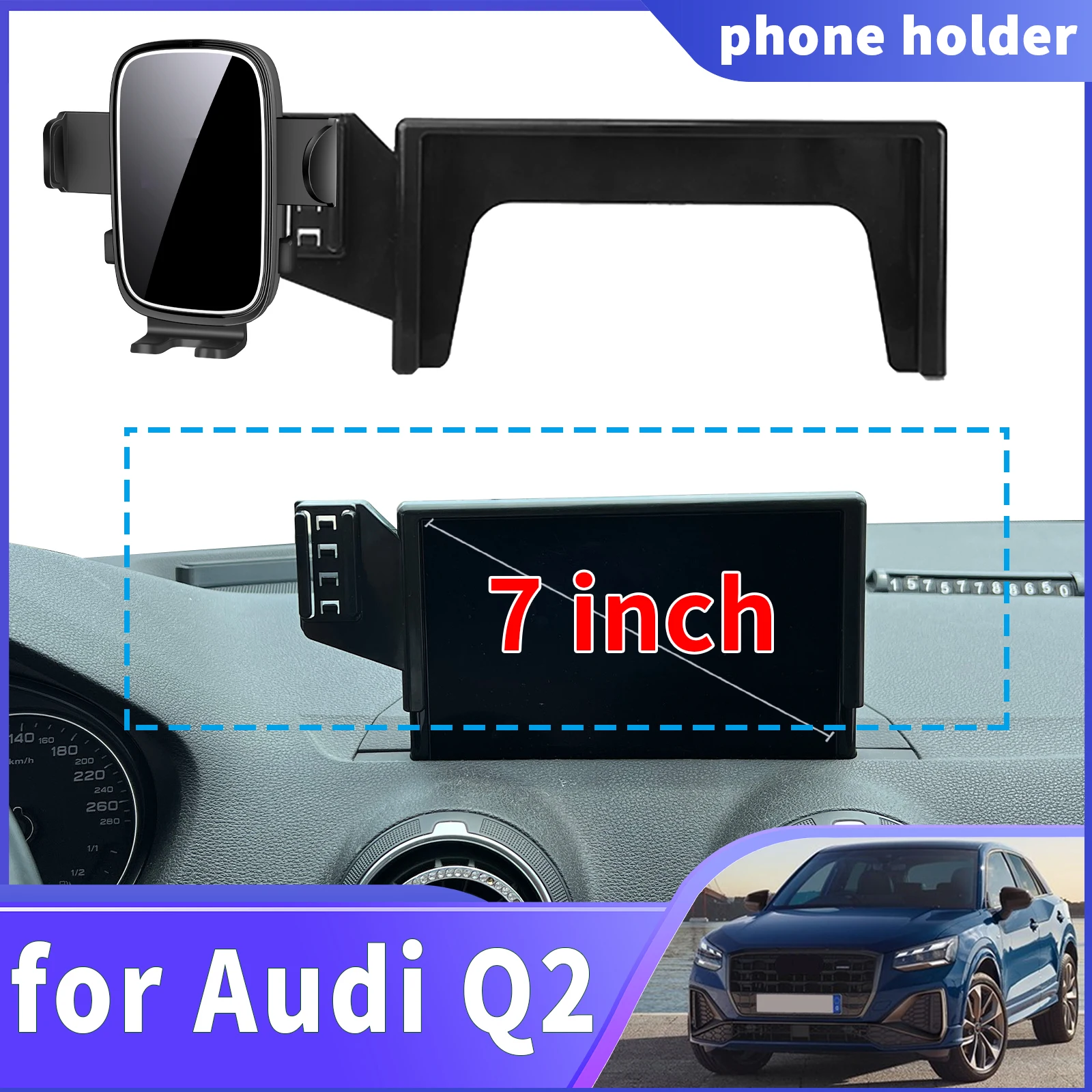 

fit for Audi Q2 7inch ​​​​Navigation Phone Holder Mount Customized Car accessoires