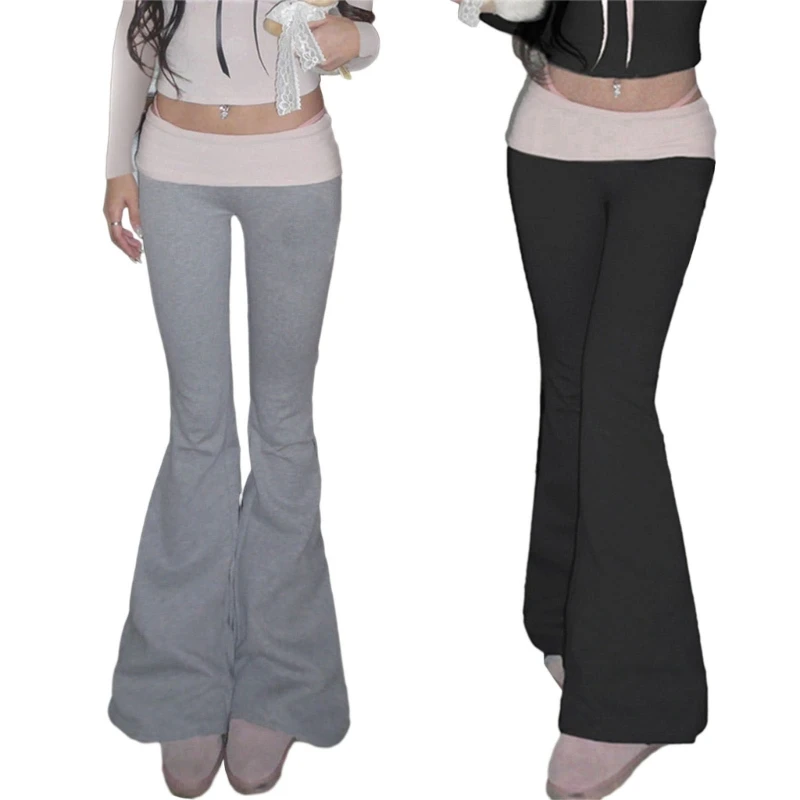 Elegant Low Waist Pants Comfortable and Breathable Trousers Show Your Charm