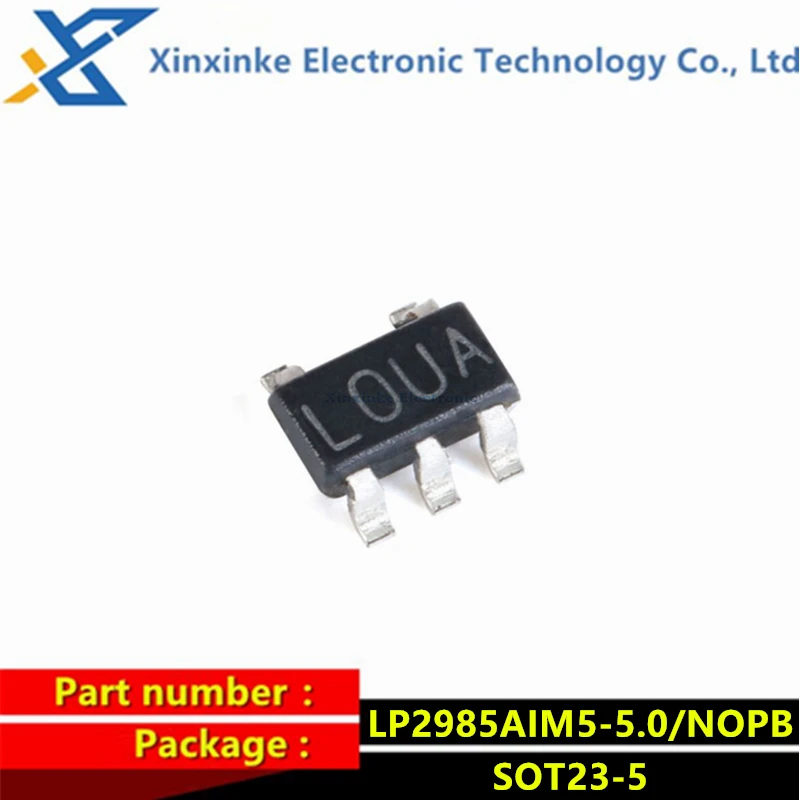 5PCS LP2985AIM5-5.0/NOPB SOT23-5 150mA 5V Low Drop Voltage Regulator LP2985AIM5-3.3/NOPB