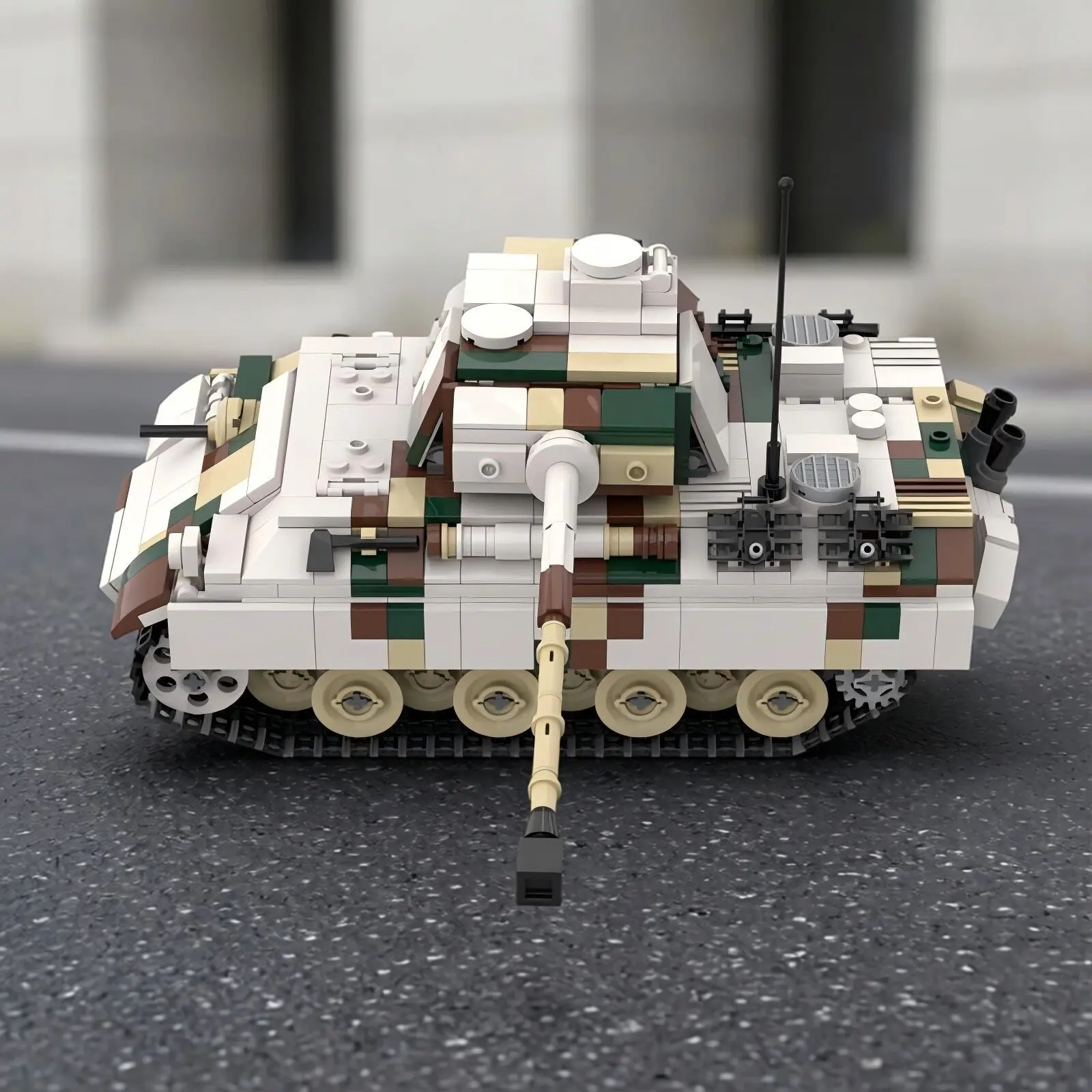 MOC Panther Assault Tank Military War Series Building Blocks Model Boys Puzzle Assembly Toys DIY Adult Birthday Gifts Ornament