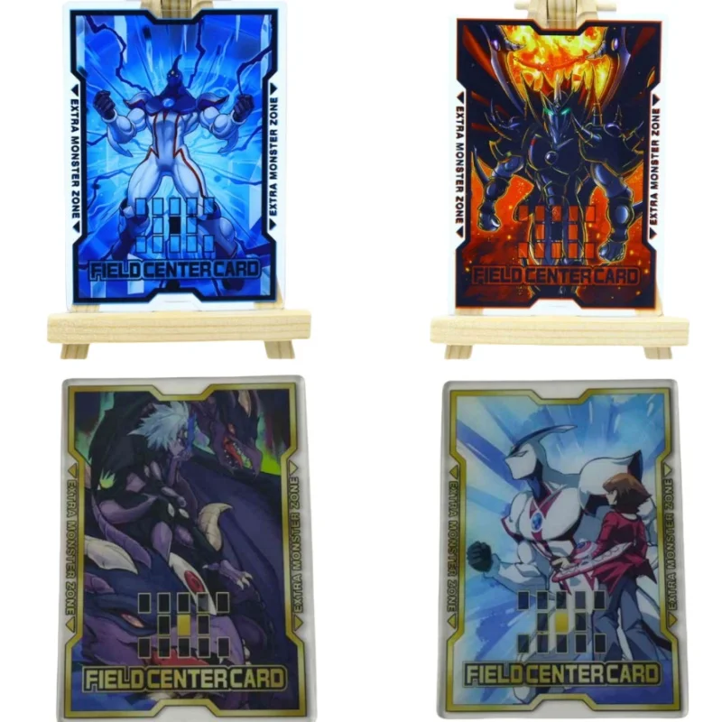 Yu-Gi-Oh! 2 sheets Center card Yubel Elemental Evil HERO Neos Diy Acrylic box divider Action Toy Figures Anime Game Collection