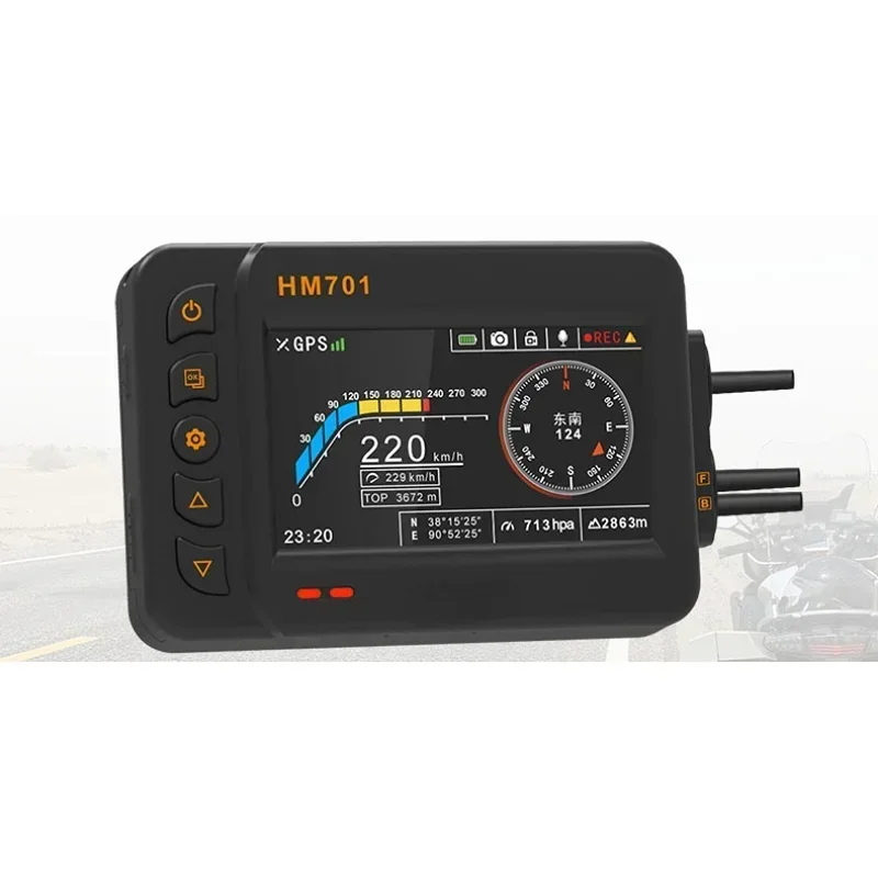 Full New Motorcycle Locomotive Driving Recorder Night Vision HD Videos Camera Waterproof Front And Rear Dual Lens 1080p HD Recor