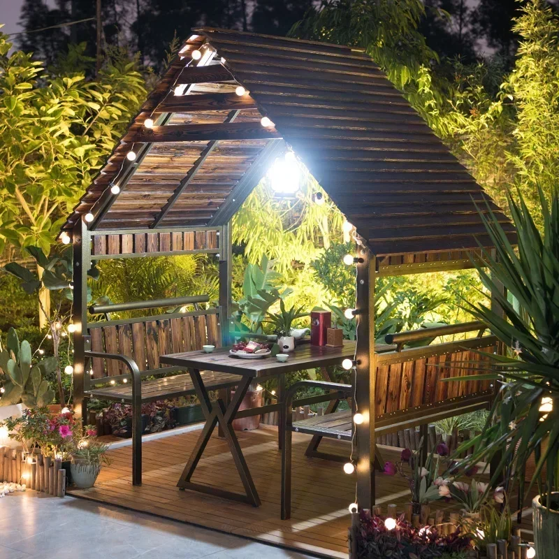 Top - Notch Long - Lasting Small Wooden House, Solid Wood Pavilion, Courtyard, Garden, Villa, Anti-corrosion Wooden Pavilion
