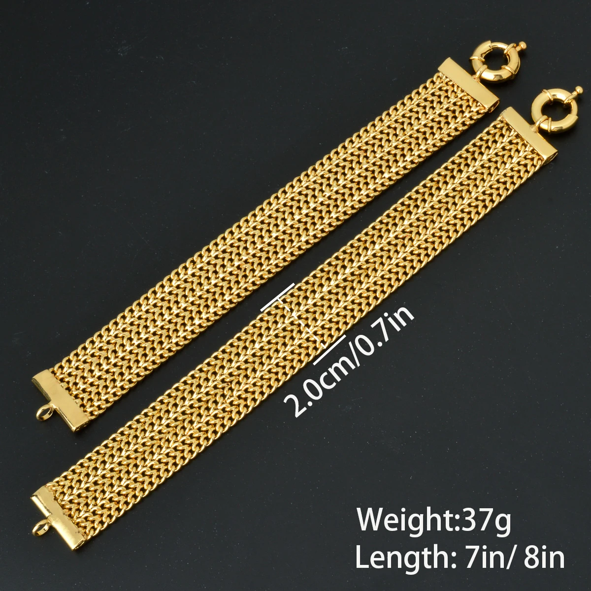 ZEADear Jewelry Wide Braiding Chain Bracelet Gold Color Geometry Wristband For Women Men Street Style Jewellery Gift 2024 New