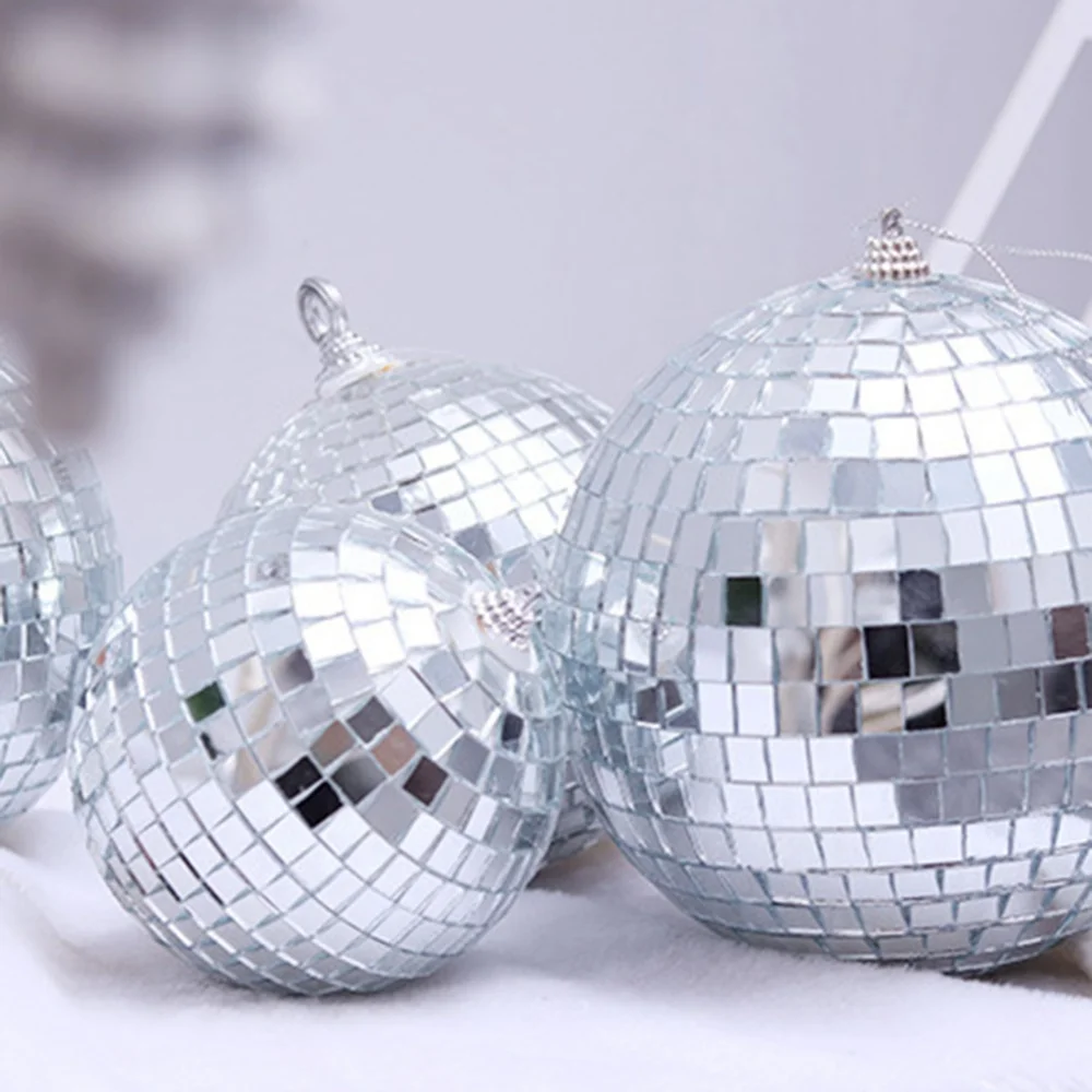 2/3/4/5cm Mirror Balls Party Shining Ball Mirror Christmas Reflective Glass Ball Disco Xmas Tree Home Decoration Ornaments