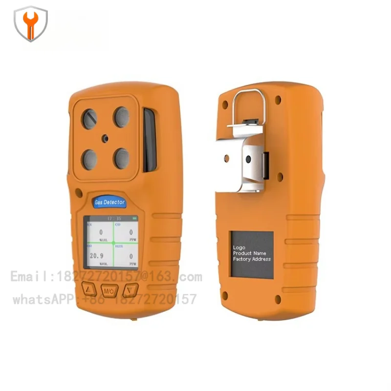 Gas Analyzer CO EX O2 H2S H2 NO NO2 SO2 NH3 CL2 O3 HCL PH3 HCN CO2 Portable 4 in 1 Multi-Gas Detector