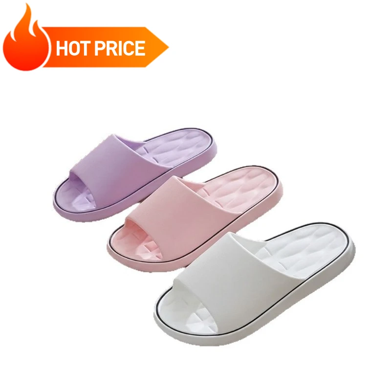 

Суперлегкие мягкие тапочки, простые модные шлепанцы, эластичная обувь из ЭВА, разноцветные кроссовки, домашние тапочки для ванной, шлепанцы-вьетнамки