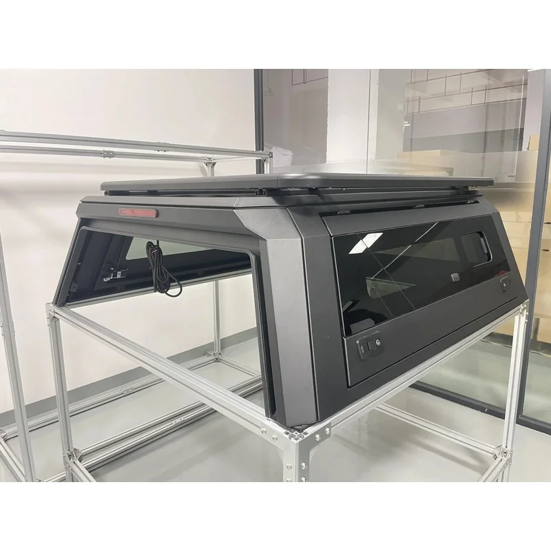 High Quality HF Style Aluminum Alloy Hardtop Truck Canopy Camper Shell 4x4 Overland Bed Cap Fit For Gladiator 2021